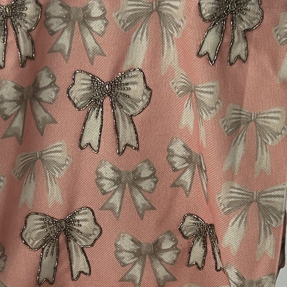 NEW, Pink Bow Tote Bag - Picture 4 of 10